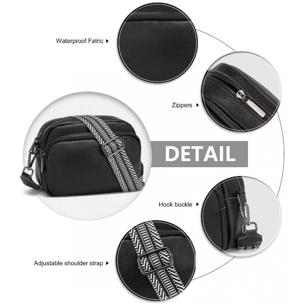 Dámska kožená crossbody kabelka LH2418 - čierna LH2418-BK-(10)-1000x1000